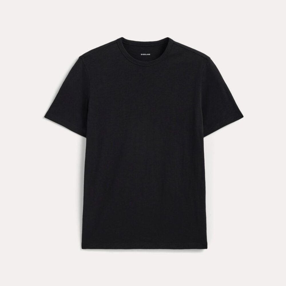 Everlane Men's Rec Crew Neck T-Shirt in Black, Size Medium, Cotton